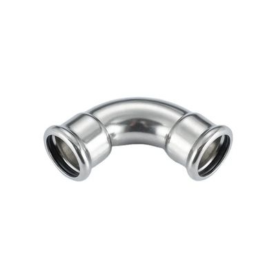 Good price 316L 304L 304M Profil Edelstahl-Präsrohrbefestigungen 45 Grad Ellenbogen DVGW W534 Online